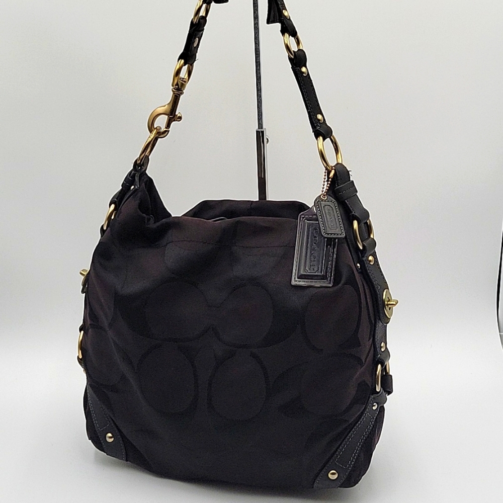 Coach Canvas Monogram Tote Bag - Picture 1 of 15